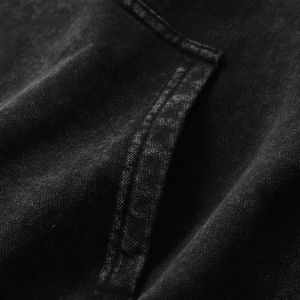 Sweat à capuche d'été pour homme, 100% coton, écologique, à manches longues, avec fermeture éclair, style déchiré personnalisé, haute qualité, prix de gros - Product Image 4