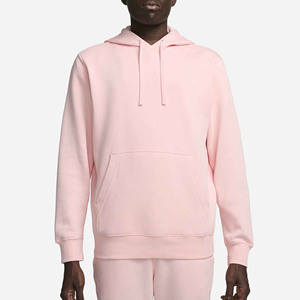 Sudadera con capucha Rosa Heavyweight Pullover Hombres Logotipo personalizado 100% Algodón Fleece Hombres Sudadera con capucha de gran tamaño Drop Shoulder Sudaderas para hombres - Product Image 5