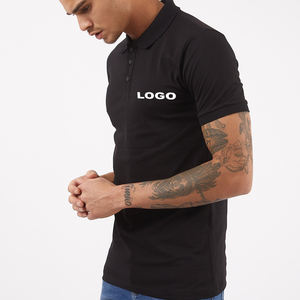 Logotipo personalizado 100% algodón PQ venta fresca de alta calidad liso Casual Golf logotipo personalizado Polo Simple para hombres - Product Image 2