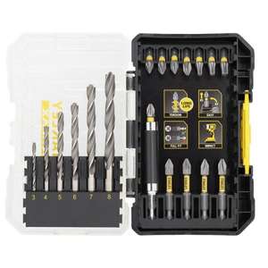 Kit d'outils de perçage et de vissage Stanley 19 pièces avec 5 accessoires - Product Image 1
