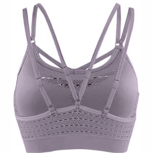 Sujetadores deportivos de talla grande para mujer al por mayor de alta calidad Sujetador deportivo de Yoga a prueba de golpes de alta resistencia con logotipo frontal Sujetador Deportivo Superior - Product Image 4