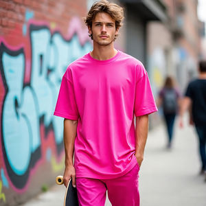 T-shirt à épaules tombantes pour hommes Chemise légère à manches courtes Summer Oversize Tee Shirts Men - Product Image 3