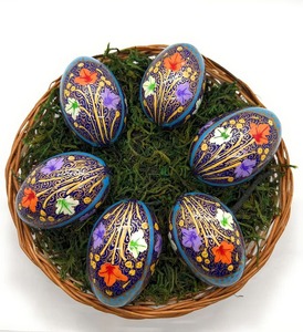 Exquisite Hand Painted Easter Eggs Kashmiri Paper Mache Art for Celebrations Party <b>Banners</b> with Touch of Charm - Product Image 2