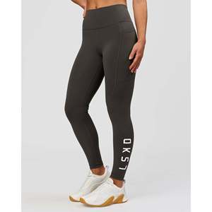 Ultra High-Rise 7/8 <b>Legging</b> with <b>Pockets</b> Breathable Reversible Sports Pants Custom Logo Plus Size Available - Product Image 3