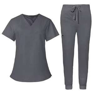 Uniformes Médicos Unisex, Uniformes de Enfermería, Tela Tejida de Algodón y Poliéster, Conjuntos de Uniformes Quirúrgicos sin Costuras con Detección de Agujas, para Hospitales, OEM - Product Image 3