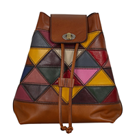 Sac seau portable unisexe en cuir véritable multicolore, style bohème vintage anglais, mode féminine, sac bandoulière de qualité supérieure