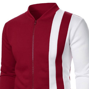 Proveedor OEM logotipo personalizado Unisex Stand Collar lienzo frontal Color bloque diseño transpirable estilo Vintage Varsity chaqueta - Product Image 5