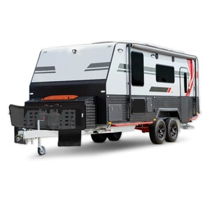 Caravane sur mesure pour 4 personnes, mini-caravane familiale, semi-tout-terrain, moderne, avec salle de douche - Product Image 1