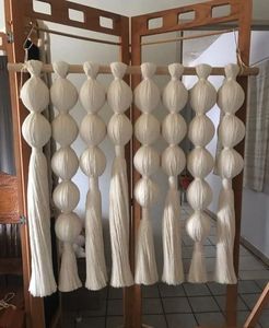 Décoration murale moderne de luxe en macramé naturel, décoration murale mexicaine, tenture murale Lomas - Product Image 1