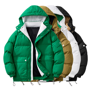 2025 High Quality Men Puffer Jacket Winter Coats Water Resistant Long Sleeve Zip up Lightweight <b>Quilted</b> Jackets DDP Shipping - Product Image 1