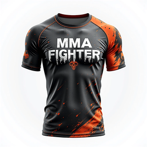 BJJ ผ้ายืดผื่นพิมพ์ดิจิตอลน้ำหนักเบาทนทานเสื้อ MMA ระบายอากาศได้ดีแห้งเร็ว - Product Image 4