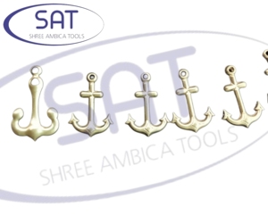 SAT acier inoxydable métal matrices de découpe ancre forme pendentif breloque faisant CNC outils de précision pour or argent pour RD Congo France - Product Image 1