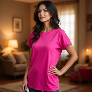 Camiseta de verano con hombros caídos para mujer, camiseta informal ligera de secado rápido, camiseta de gran tamaño para correr para mujer - Product Image 5