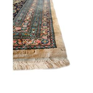 Tapis en laine noué à la main Aalam Blue Pae-5660, motif floral, rectangulaire 9x12, tapis de salon pour adolescents, décorations de couloir - Product Image 4