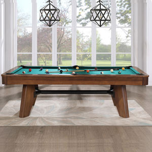 โต๊ะพูลสนุ๊กเกอร์7ฟุตแบบออกแบบได้เองโต๊ะบิลเลียดไม้แข็งกระเป๋าหนังมีกระเป๋าผ้าสีให้เลือก - Product Image 1