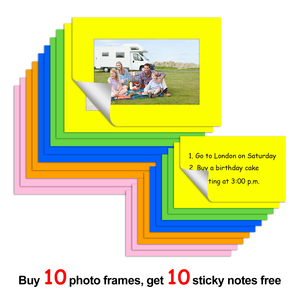 Cadre <span class=keywords><strong>photo</strong></span> amovible, notes autocollantes, support de notes <span class=keywords><strong>mural</strong></span> réutilisable, impression personnalisée pour la maison, le bureau, l'école - Product Image 3