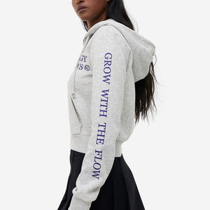 Último diseño personalizado hecho su propio estilo mujeres sudaderas con capucha peso ligero nueva llegada mujeres sudaderas con capucha con mangas completas - Product Image 4