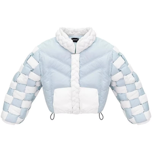 Blouson d'hiver pour homme de haute qualité avec logo personnalisé, fabriqué en usine OEM, fermeture éclair lavée, grande taille, imperméable, tricoté - Product Image 4