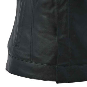 New Summer Women Leather <b>Vest</b> Motorcycle Men WOMEN Fashion Customize Wholesale Solid <b>Black</b> Plus Size Motorbike Real Leather <b>Vest</b> - Product Image 2