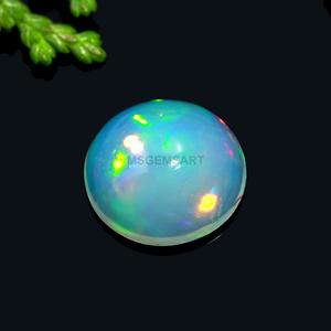 Multi deslumbrante fuego cabujón ópalo redondo 9mm ópalo etíope sin calentar ópalo de piedras preciosas sueltas para artículo de fabricación de joyas - Product Image 2