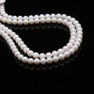 Superventas, perlas naturales de agua dulce, forma redonda suave, cuentas de 7-8mm, cuentas de piedra natal de junio para hacer joyas, collares y pulseras - Product Image 4