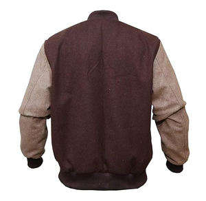 <b>Top</b> Trending Men Varsity Jacket With <b>Long</b> Sleeve and <b>Black</b> Wool Body Custom Logo OEM Service for Winter Jacket - Product Image 6