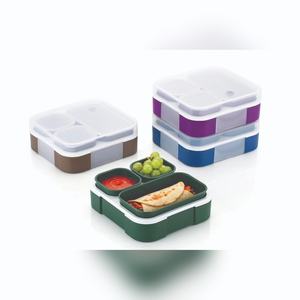 Lonchera Bento Modular de 800 ml con 3 Compartimentos, Libre de BPA, Hermética y a Prueba de Fugas, Contenedor de Alimentos para Niños, Escuela y Oficina - Product Image 4