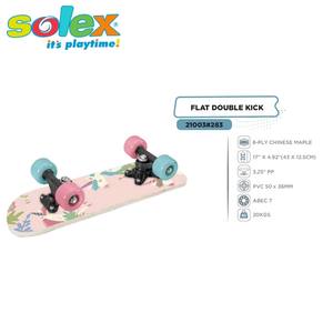 SOLEX Tabla de Skateboard de Arce de 17 Pulgadas con Doble Kick, Antideslizante, para Deportes al Aire Libre, Portátil y Ligera - Product Image 2