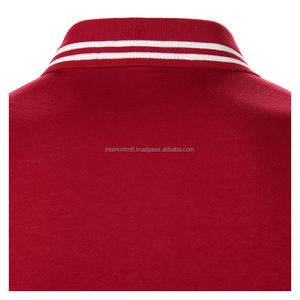 เสื้อโปโลแขนสั้นผู้ชายสีพื้นพิมพ์ลายตัวอักษรแฟชั่นลำลองเสื้อพิมพ์ลายตัวอักษรสีพื้น - Product Image 3