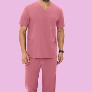 Hombres Hospital Uniforme Estirable de manga corta Elegante y profesional Scrub camisa para los médicos - Product Image 2