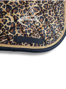 Tapis de selle personnalisables tout usage à imprimé léopard de style professionnel pour l'équitation équestre Tapis de selle léopard de haute qualité - Product Image 5