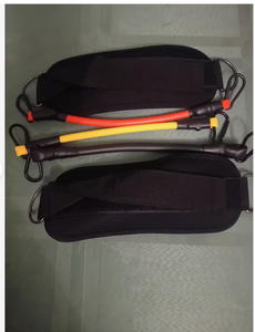 Bandes de résistance pour chevilles, manchons réglables, entraînement de force, yoga, fitness pour les jambes, les fessiers, mise en forme musculaire, comprend un rangement en filet - Product Image 5