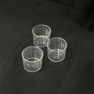 Durable, résistant à la chaleur, facile à lire, utilisation commerciale, volume liquide, fond plat, forme cylindrique, large ouverture, 32 mm, plastique PP - Product Image 2