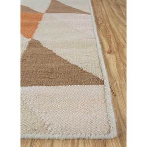 Alfombras Hechas a Mano de Lana con Tejido Plano Indusbar Ivory, Estilo Boho Geométrico Abstracto para el Hogar, Pasillo, Dormitorio, Forma Rectangular-Adwl-13088 - Product Image 4