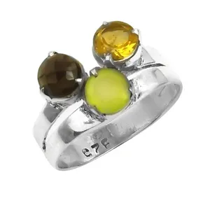 Bague pour femme en argent 925 avec pierre précieuse, bague cocktail géométrique marquise, pierre naturelle zircon, sertie en rhodium, incrustation en platine - Product Image 2