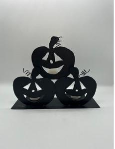 เชิงเทียนโลหะรูปแมงมุมสีดำสำหรับเทียนเสาฮาโลวีนหรือโกธิคตกแต่งบ้านสำเนียงออกแบบ8ขา - Product Image 3