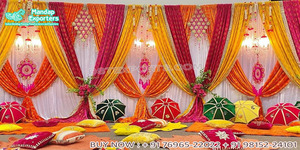 Tetera de aluminio pintada a mano para decoración, tetera colgante Multicolor tradicional de Jaipuri - Product Image 4
