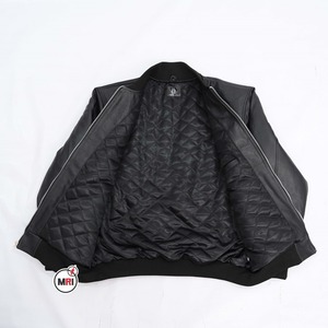 High Quality Plain <b>Leather</b> <b>Jacket</b> <b>Long</b> Sleeves Solid Full Front Zip Up Closure Custom Bomber <b>Leather</b> <b>Jacket</b> For Men - Product Image 6