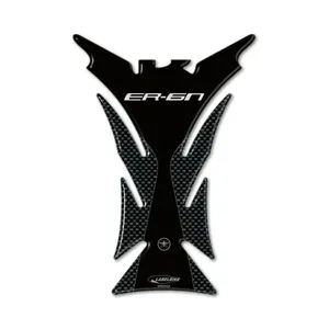 Adesivi Protettivi 3D in Gel Carbonio per Serbatoio Moto KAWASAKI ER-6N, Logo per Decorazione Casco - Product Image 1