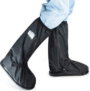 Cubierta impermeable para Botas de lluvia reutilizable, antideslizante, protectores de zapatos duraderos para viajes, ciclismo, trabajo al aire libre, desplazamientos y clima húmedo - Product Image 6