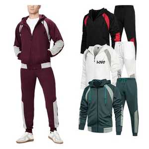 Chándal informal OEM personalizado con tejido transpirable y cortavientos, diseño sin costuras, secado rápido, traje deportivo - Product Image 1