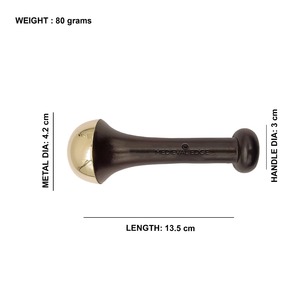 Petite baguette Kansa de qualité originale fabrication indienne pour les points de pression faciale ciblant le massage pour réduire le stress des poches - Product Image 6