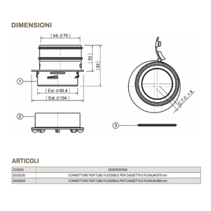 Conector de Manguera Flexible de Plástico ABS Industrial Tecnosystemi para HVAC, para Cisternas de 75 y 90 mm y Uso en Almacenes - Product Image 2