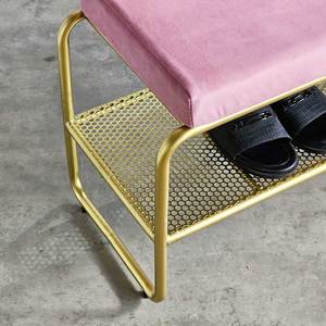 KG68057 Silla para Cambiar Zapatos de 100x32x60cm con Cojín Tapizado para Muebles de Sala de Estar - Product Image 3