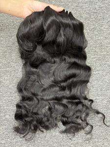 Venta al por mayor mejor precio alta calidad cutícula alineada vietnamita virgen natural italiano rizo cabello ondulado sin procesar suelta onda profunda - Product Image 3