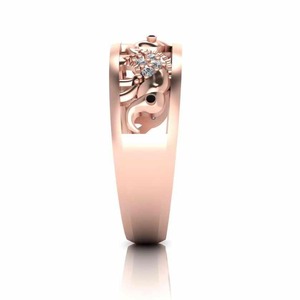 Bague de mariage en argent sterling 925 avec diamant rond plaqué or rose fait à la main pour femme au meilleur prix - Product Image 5