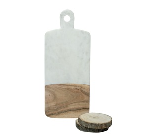 Planche à découper de plateau de charcuterie de qualité supérieure en marbre et bois Design antique à un prix raisonnable - Product Image 5