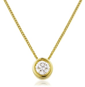 HPR2475 Round Cut Solitaire Diamond <b>Pendant</b> 0.30 Ct Lab Grown Diamond In Platinum Wedding Anniversary Gift - Product Image 3