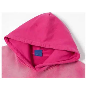 Sweats à capuche délavés à l'acide pour hommes avec tissu en coton mélangé respirant, idéal pour la superposition et les vêtements de saison, sweats à capuche pour hommes - Product Image 2