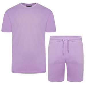 Ensemble short et t-shirt à séchage rapide avec logo personnalisé pour hommes, respirant, surdimensionné, pour l'été, fabriqué au Pakistan - Product Image 1